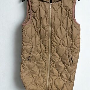Quilted Hooded Puffer Vest – Size XL